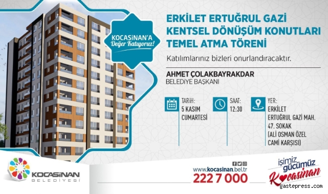 Kayseri Kocasinan, Ertuğrulgazi Mahallesi’nde dönüşümle örnek olacak!