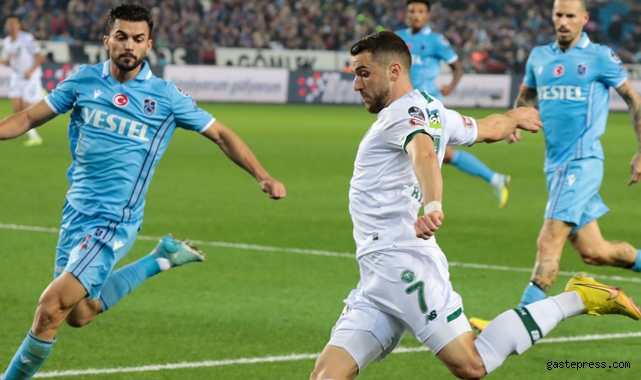 Trabzonspor 2 farkla öne geçtiği maçta Konyaspor'a diş geçiremedi!