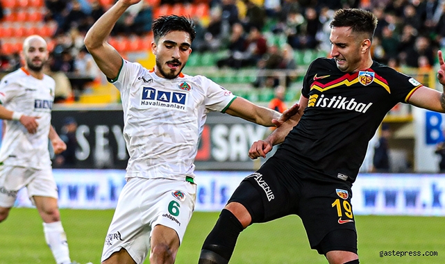 Alanyaspor-Kayserispor maç sonucu: 3-1