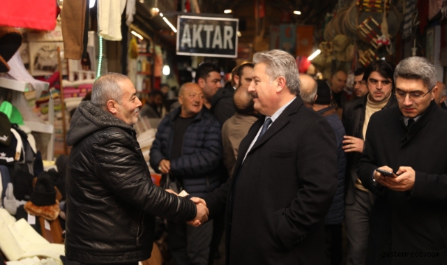 Başkan Palancıoğlu, Kapalı Çarşı Esnafını Ziyaret Etti!