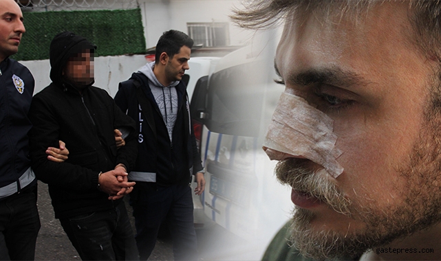Doktorun burnunu kırarak güvenlik görevlisini de darp eden şüpheli adliyede!