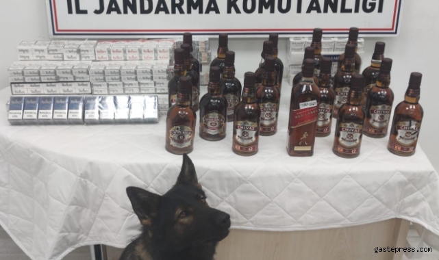 Jandarmadan kaçak alkol ve sigara operasyonu!
