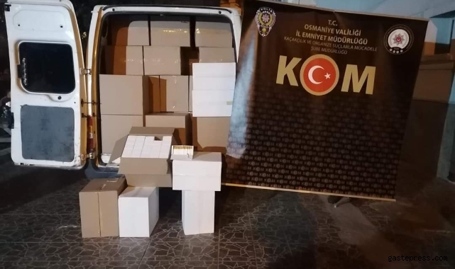 Osmaniye'de 216 bin 340 makaron ele geçirildi!