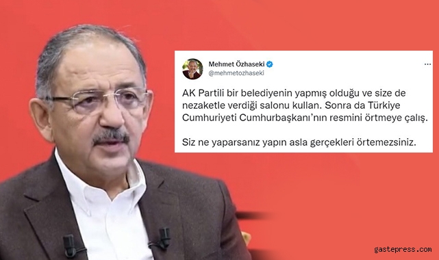 Özhaseki'ye twitterdan büyük tepki mesajları!