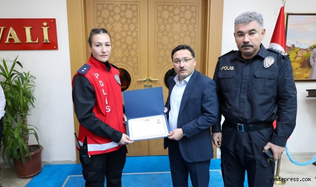 Vali Çiçek’ten Güven Timlerine başarı belgesi!