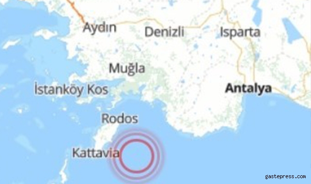 AFAD: Akdeniz'de 5,4 büyüklüğünde deprem meydana geldi!