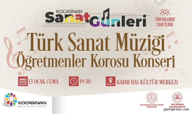 Kayseri Kocasinan’da Türk Sanat Müziği Gecesi!