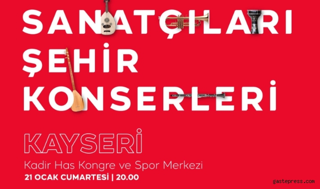 Kayseri Valiliği ve büyükşehir iş birliğinde ‘TRT Sanatçıları Şehir Konseri’