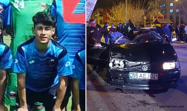 Kazada kahreden detay: Genç futbolcu kazada hayatını kaybetti!