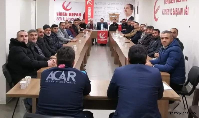 Yeniden Refah Partisi Kayseri Seçim Koordinasyon Merkezi ilk toplantısını yaptı!