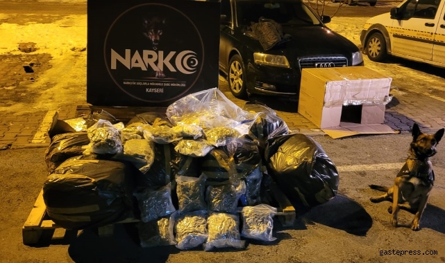 116 kilo uyuşturucu Kayseri'ye sokulamadan ele geçirildi!