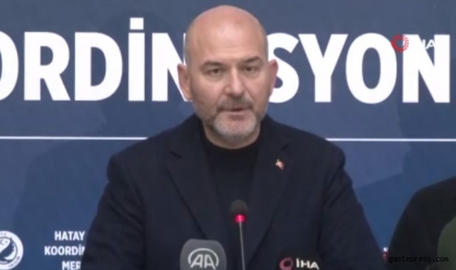 Bakan Soylu: 'Depremde 43 bin 556 insanımız hayatını kaybetti!