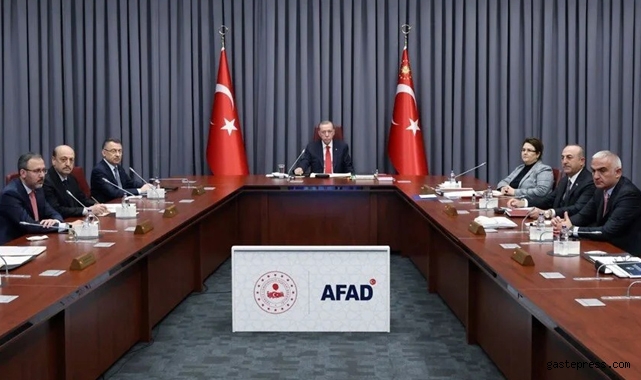 Cumhurbaşkanlığı Kabinesi AFAD merkez binasında toplandı!