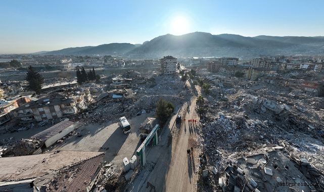 Depremin 9. günü Hatay'daki yıkım havadan çekilen görüntülere yansıdı!