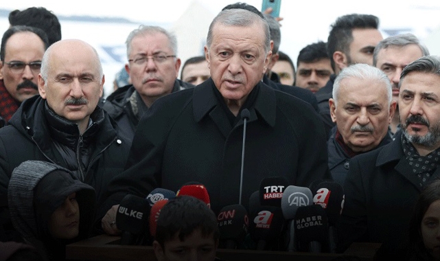 Erdoğan deprem bölgesindeki son durumu açıkladı!