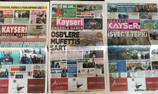  Kayseri Gazetelerinden Depremzedelere Yardım!