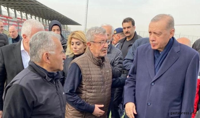 Başkan Büyükkılıç, Erdoğan ile Elbistan'da bir araya geldi!
