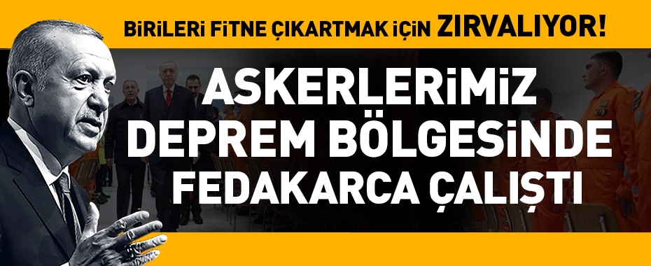 Cumhurbaşkanı Erdoğan: Birileri fitne çıkarmak için zırvalıyor!