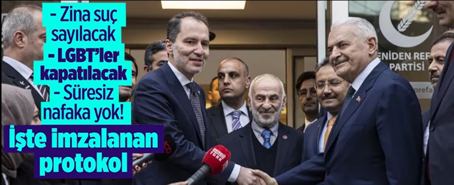 İşte AK Parti ile Yeniden Refah Partisi arasındaki ittifak protokolü! 6284 sayılı yasa da var!