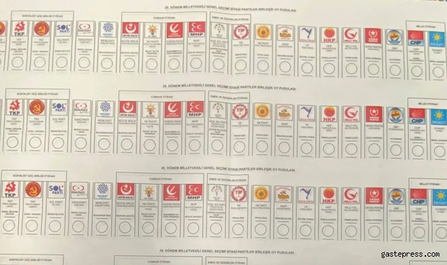 14 Mayıs seçimlerinin oy pusulası basımı başlandı oy pusulasının boyu şaşırttı!