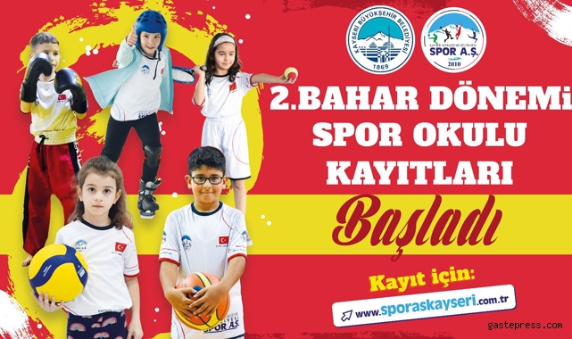 Büyükşehir Spor A.Ş.’nin 2’nci bahar dönemi spor okulları kayıtları başladı!
