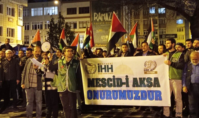 Kayseri’de İsrail Terörü Lanetlendi!