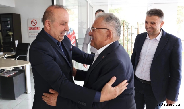 Başkan Büyükkılıç'tan Pınarbaşı Belediyesi'ne ziyaret!