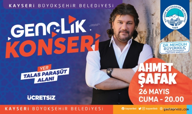 Büyükşehir’den gençliğe ‘Ahmet Şafak’ konseri!