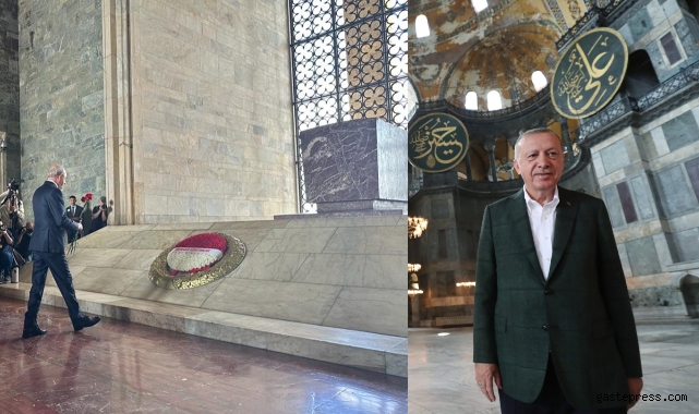 Cumhurbaşkanı Erdoğan Ayasofya'da Kılıçdaroğlu Anıtkabir'de seçim çalışmasını sonlandırdı