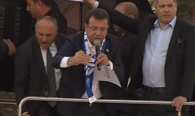 Ekrem İmamoğlu'na Erzurum'da taşlı saldırı! 