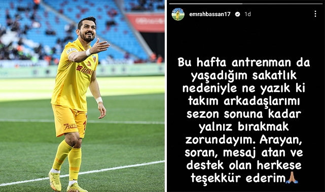  Kayserispor’da Emrah Başsan şoku!