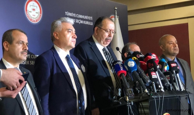 YSK Başkanı Yener: 'Kesin sonuçlar Resmi Gazete'ye gönderildi'