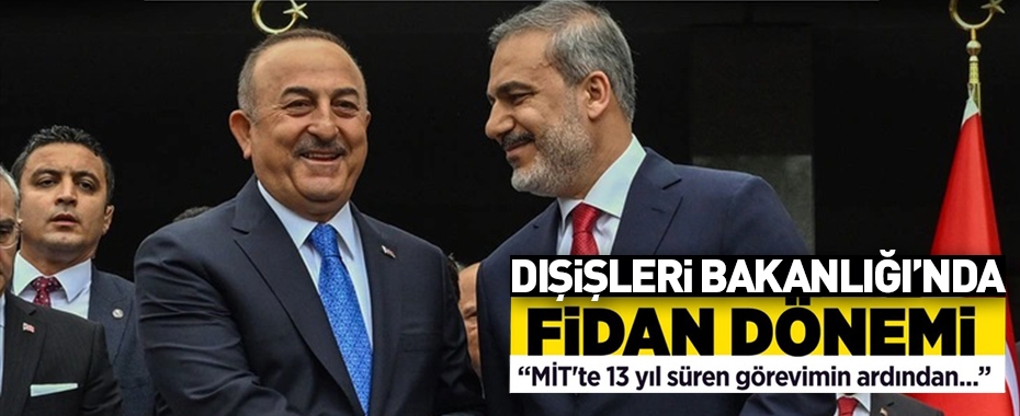 Dışişleri Bakanlığında devir teslim töreni! Hakan Fidan görevi Mevlüt Çavuşoğlu'ndan devraldı!