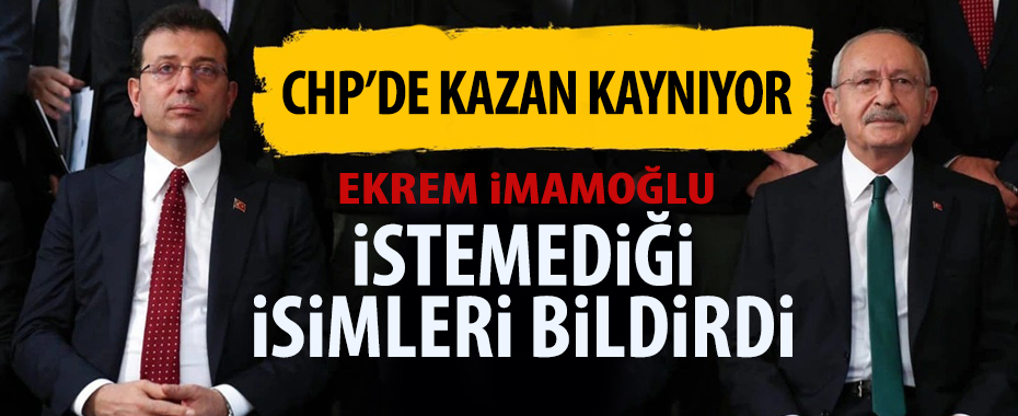 Fatih Portakal: Ekrem İmamoğlu, istemediği isimleri Kemal Kılıçdaroğlu'na bildirdi!