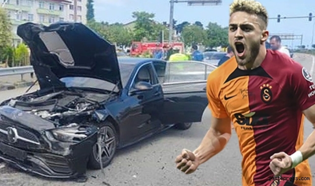 Galatasaraylı futbolcu Barış Alper Yılmaz trafik kazası geçirdi!