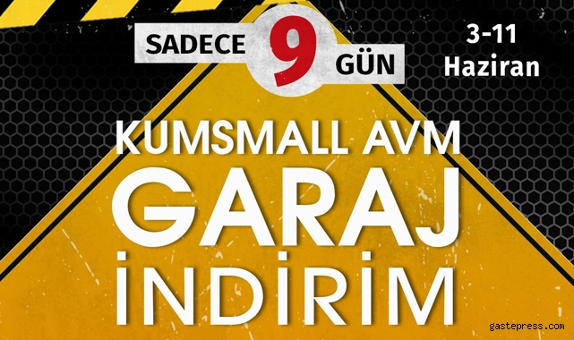 KUMSmall AVM'de ‘Garaj İndirim Günleri’ başlıyor!