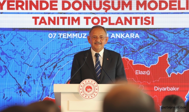 Bakan Mehmet Özhaseki, "Yerinde dönüşüm çalışmalarını adım adım denetleyeceğiz"