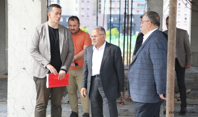 Başkan Büyükkılıç'tan İldem ve Talas Sosyal Yaşam Merkezi Projelerine inceleme!