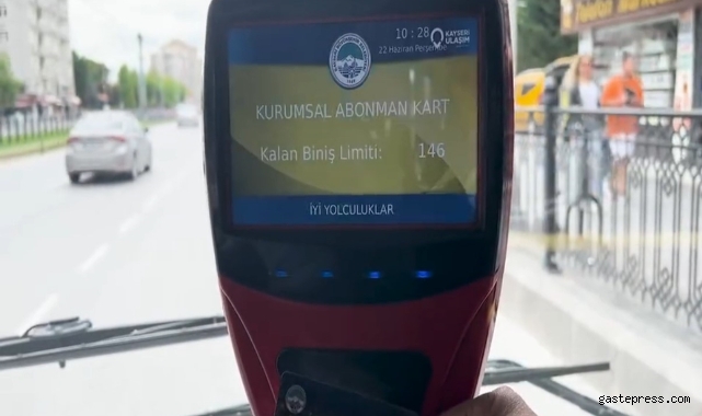 Kayseri Büyükşehir’in hayatı kolaylaştıran “Kurumsal Kart 38” uygulaması ilgi görüyor!