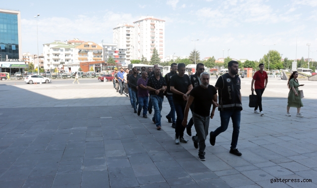 'Siyah inci' operasyonunda 18 şüpheli adliyede!