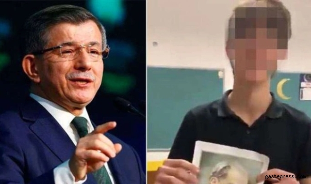 Davutoğlu Atatürk'e hakaret eden liselinin tutuklanmasına tepki!