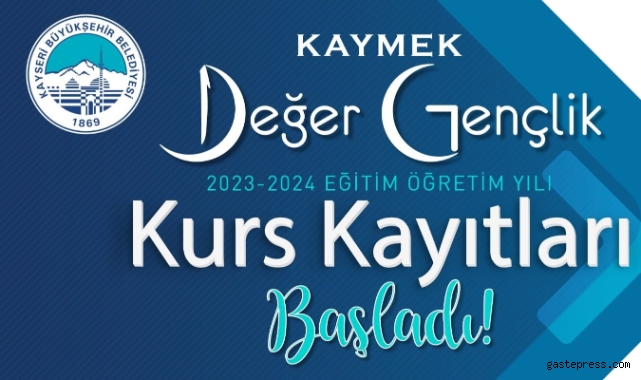 Kayseri Büyükşehir'in ödüllü Değer Gençlik Projesi'nde kurs kayıtları devam ediyor