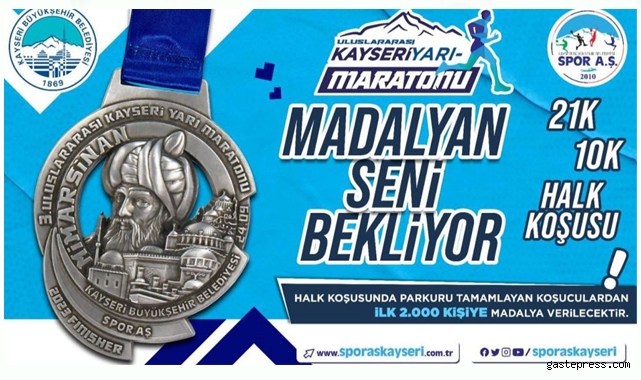 Kayseri'de 3. Uluslararası Yarı Maraton için heyecan başladı!