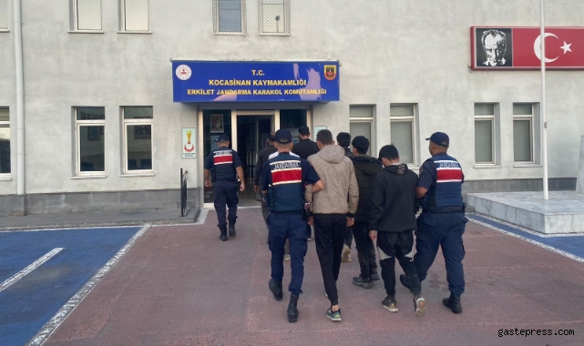 Kayseri'de 7 düzensiz göçmen yakalandı!