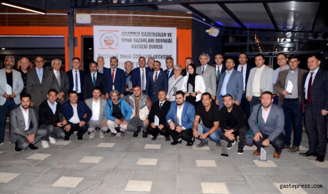 AGSYD Kayseri Şubesi tarafından ‘Meslekte Onur Ödülleri Gecesi’ İncesu’da gerçekleşti!