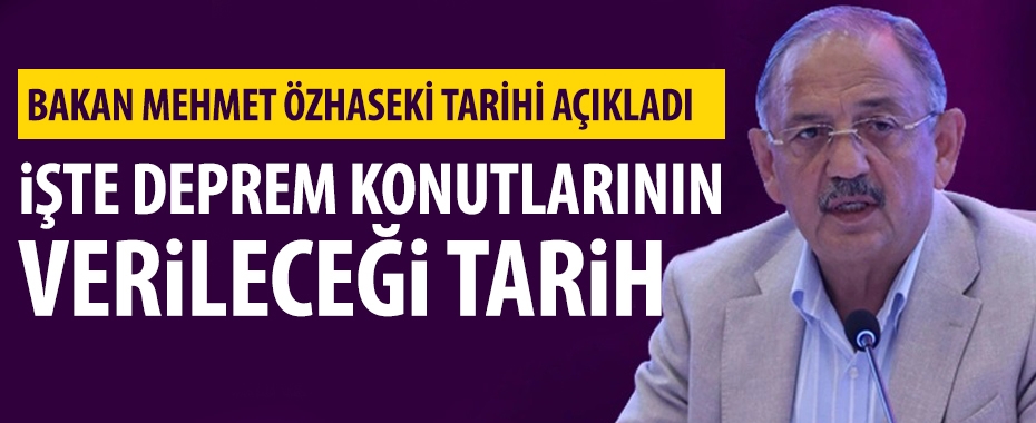 Bakan Özhaseki: 