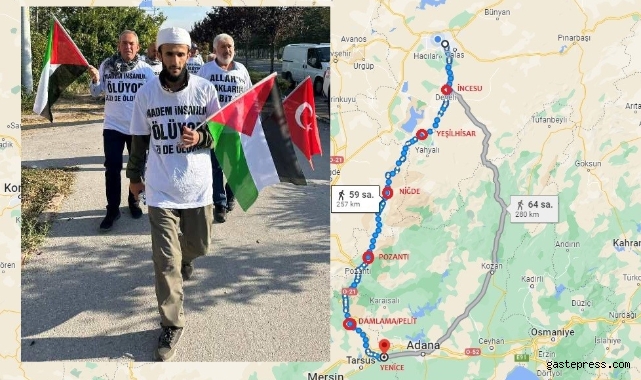 "Filistin" kafilesinin yürüyüşü sürüyor!