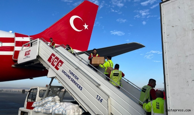 Gazze'ye ilaç ve tıbbi malzeme taşıyan uçak yola çıkacak!