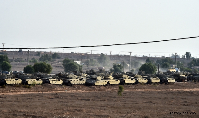 İsrail’e ait çok sayıda tank sınırda bekletiliyor!
