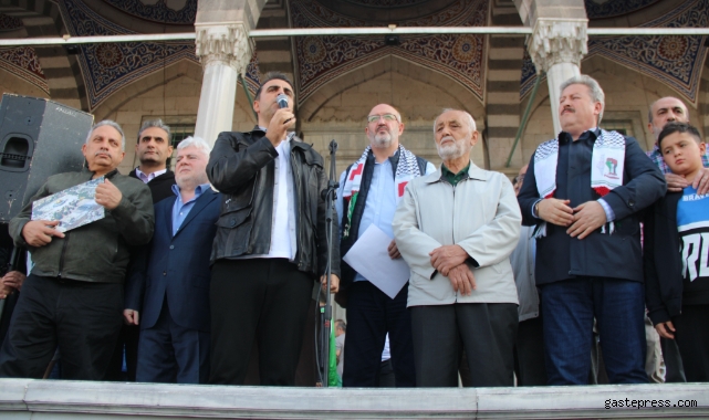 Kayseri'den İsrail'e tepki, Filistin'e dua!